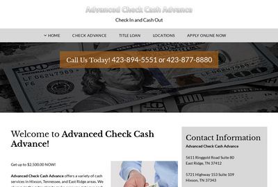 Advanced Check Cash Advance
