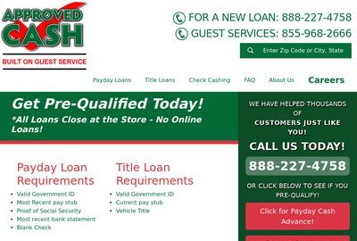 Approved Cash Advances