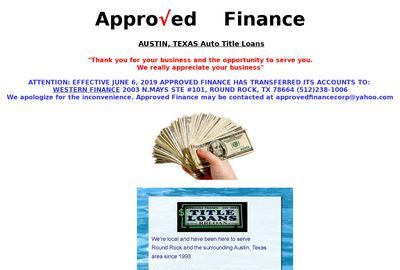 Approved Finance Title Loans