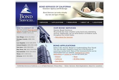 Bond Services Of California