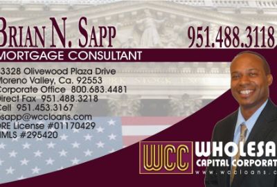Brian Sapp - Wholesale Capital Corporation