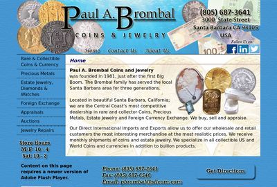 Brombal Paul A Coins & Jewelry
