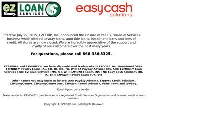E A Money Loan Service