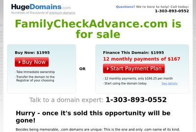 Family Check Advance LLC