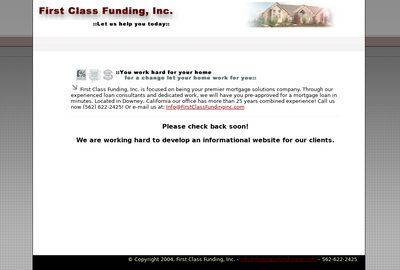 First Class Funding Inc
