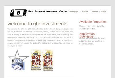 GBR Real Estate And Investment Co Inc