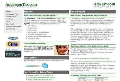 L.J. Anderson Tax & Financial Service