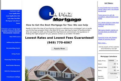 La Paz Mortgage Inc