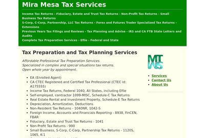 Mira Mesa Tax Services