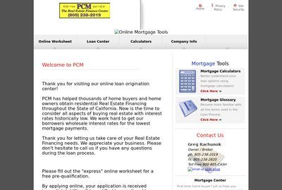 Pcm The Real Estate Finance