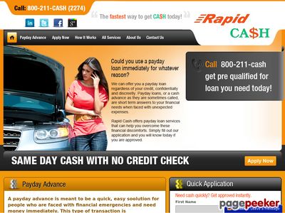 Rapid Cash Advances Inc