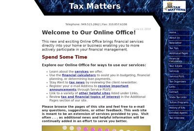 Tax Matters - Enrolled Agent